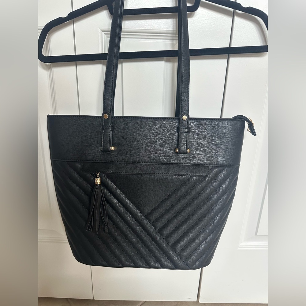 Elegant Black Tote Bag